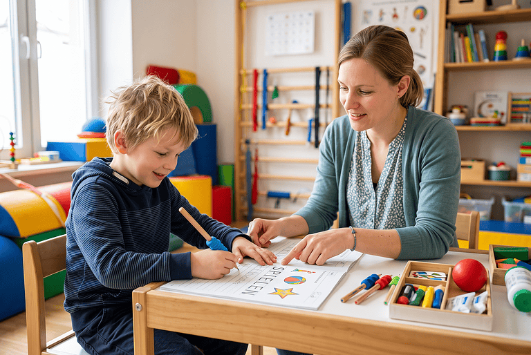 Wenn Handschrift und Stifthaltung zur Qual werden: Ergotherapie für Kinder gezielt einsetzen