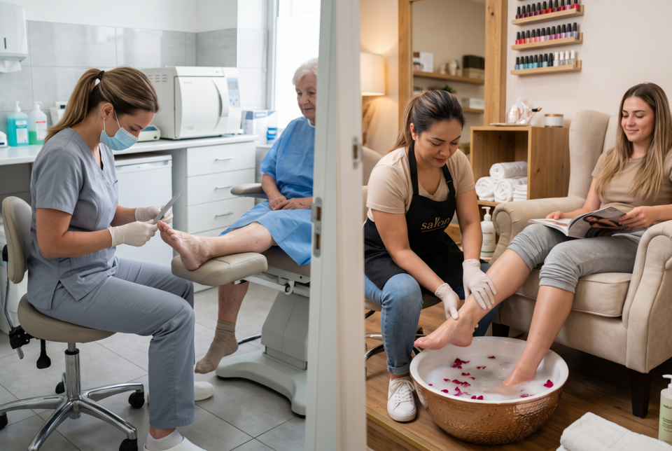 Podologie: Der Unterschied zwischen medizinischer Fußpflege und kosmetischer Behandlung