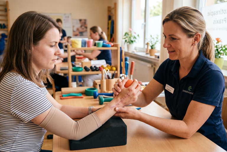 Ergotherapie in der Nähe: Wie sie nach Handverletzungen Kraft und Beweglichkeit zurückbringt