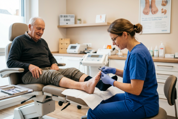 Podologie und Diabetes: Warum medizinische Fußpflege für Risikopatienten unverzichtbar ist